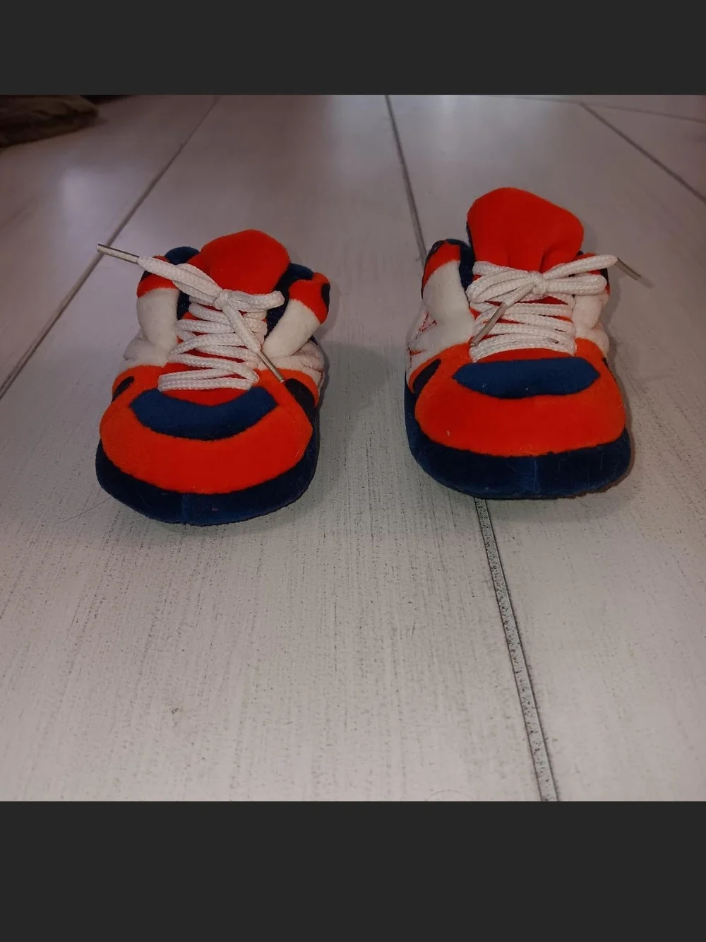 University of Virginia Inspired Navy & Orange Baby Shoes